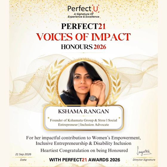 Kshama Rangan honoured at the Perfect21 Voices of Impact Honours 2026